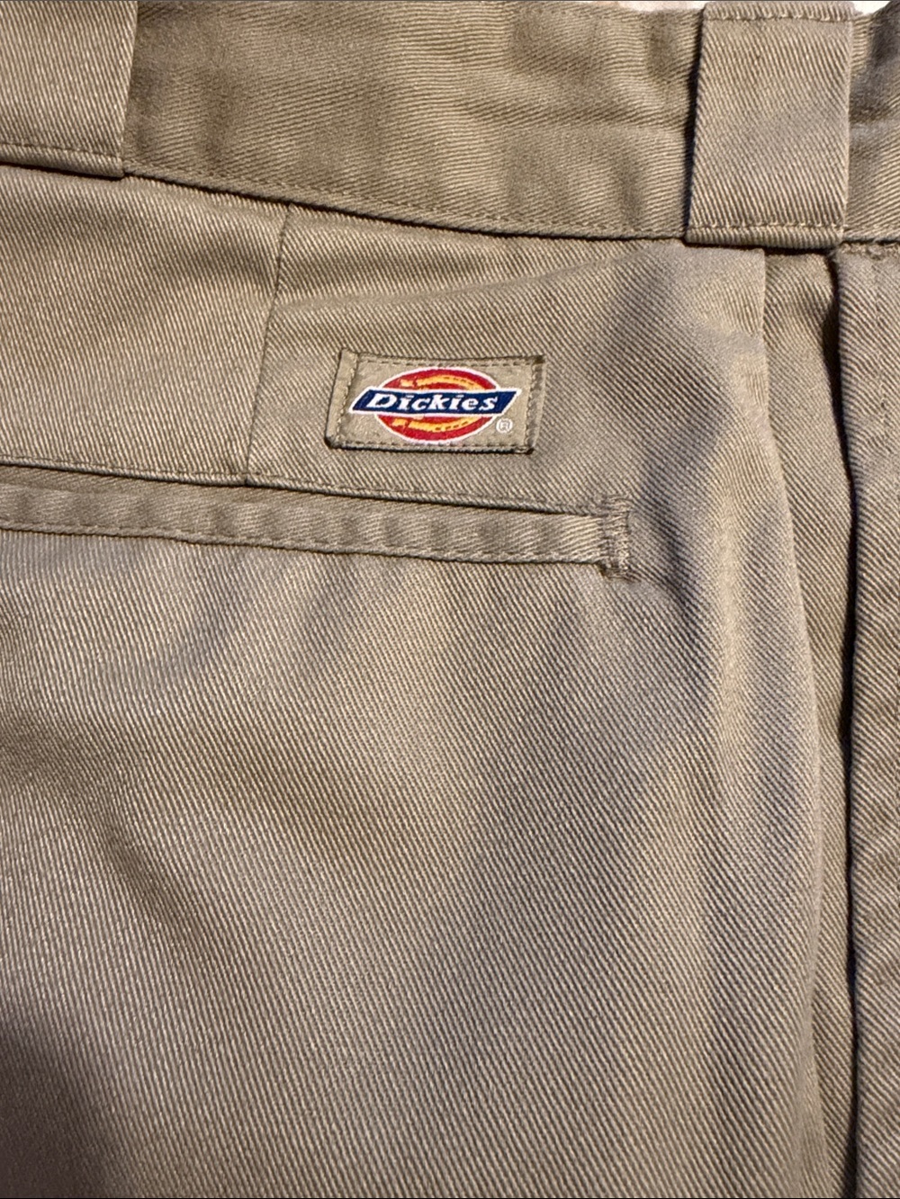 Dickies Men’s Tan Work Chinos with Logo Patch
